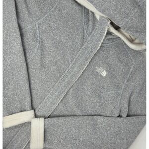The North Face Banderitas Full Zip Womens Small Sweater Hooded Jacket Gray Lined